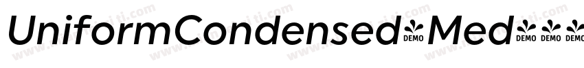 UniformCondensed-Med字体转换