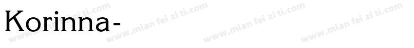 Korinna字体转换