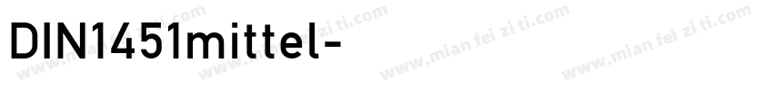 DIN1451mittel字体转换