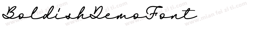 BoldishDemoFont字体转换