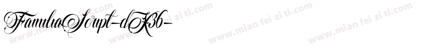 FamiliaScript-dX36字体转换