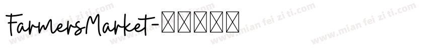 FarmersMarket字体转换