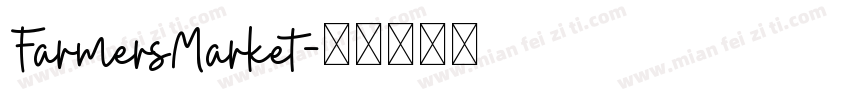 FarmersMarket字体转换