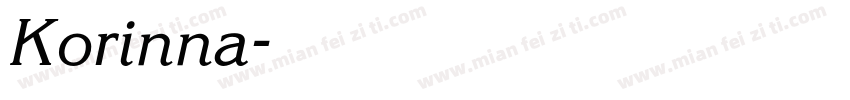 Korinna字体转换
