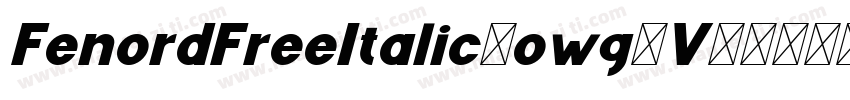 FenordFreeItalic-owg2V字体转换