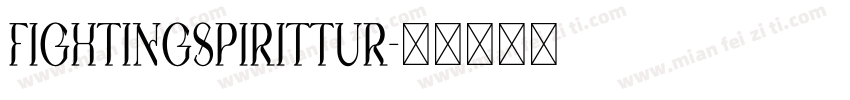 fightingspirittur字体转换