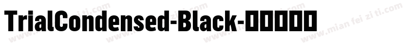 TrialCondensed-Black字体转换