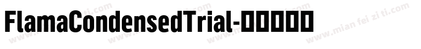 FlamaCondensedTrial字体转换