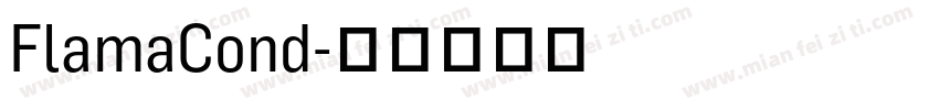FlamaCond字体转换