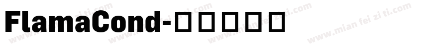 FlamaCond字体转换