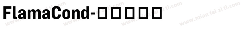 FlamaCond字体转换