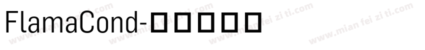FlamaCond字体转换