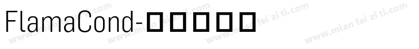 FlamaCond字体转换
