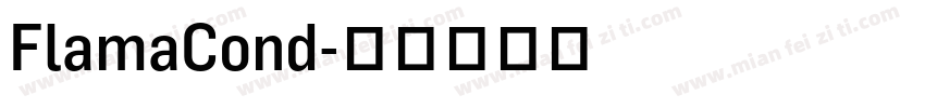 FlamaCond字体转换