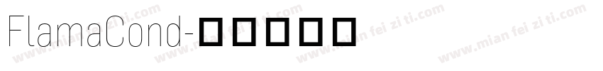 FlamaCond字体转换