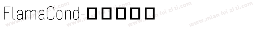 FlamaCond字体转换