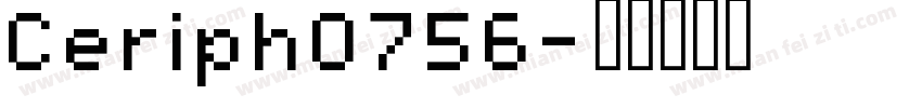 Ceriph0756字体转换
