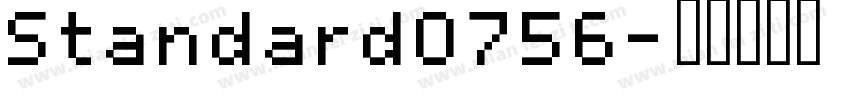 Standard0756字体转换