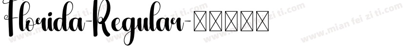 Florida-Regular字体转换