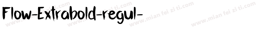 Flow-Extrabold-regul字体转换