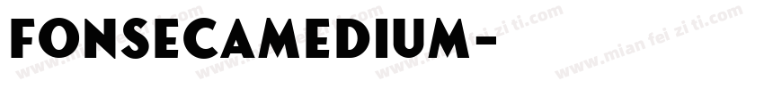 FonsecaMedium字体转换