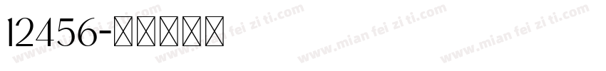 12456字体转换