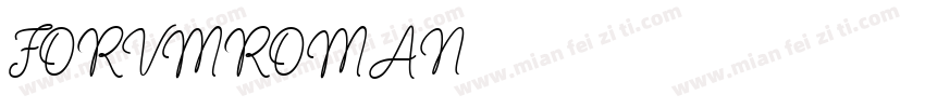 FORVMROMAN字体转换