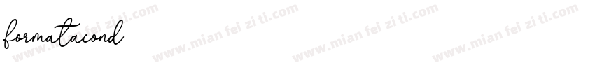 formatacond字体转换