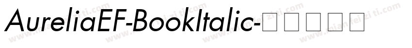 AureliaEF-BookItalic字体转换