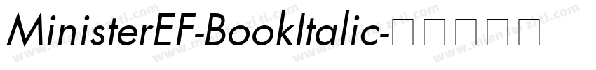 MinisterEF-BookItalic字体转换