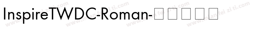 InspireTWDC-Roman字体转换
