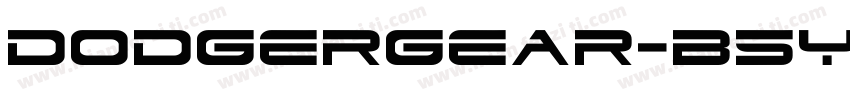 DodgerGear-B5yV字体转换