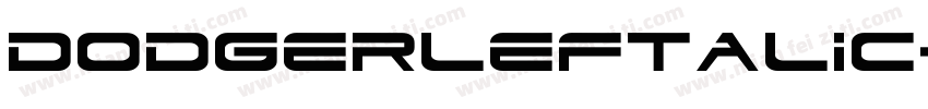 DodgerLeftalic-xE1r字体转换
