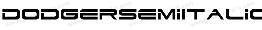 DodgerSemiItalic-pXE1字体转换