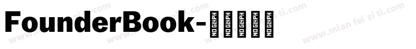 FounderBook字体转换