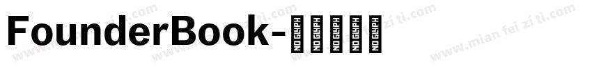 FounderBook字体转换