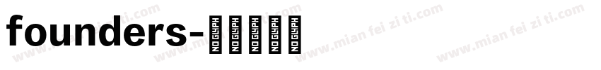 founders字体转换