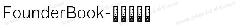 FounderBook字体转换