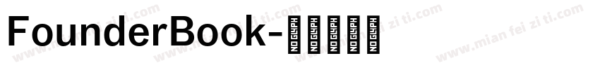 FounderBook字体转换