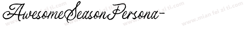 AwesomeSeasonPersona字体转换