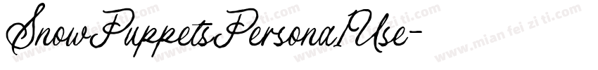 SnowPuppetsPersona1Use字体转换