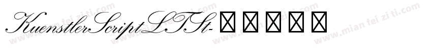 KuenstlerScriptLTSt字体转换