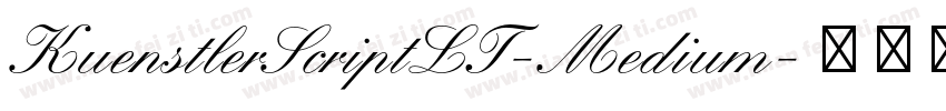 KuenstlerScriptLT-Medium字体转换