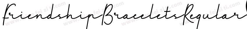 FriendshipBraceletsRegular-GmWa字体转换