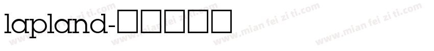 lapland字体转换