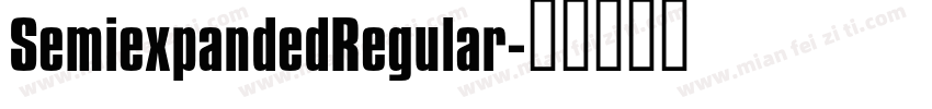 SemiexpandedRegular字体转换