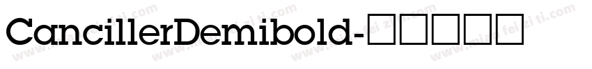 CancillerDemibold字体转换