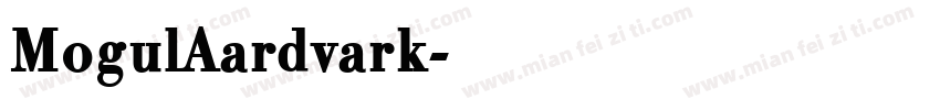 MogulAardvark字体转换