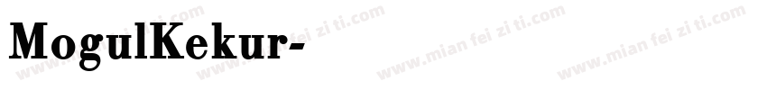 MogulKekur字体转换