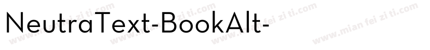 NeutraText-BookAlt字体转换